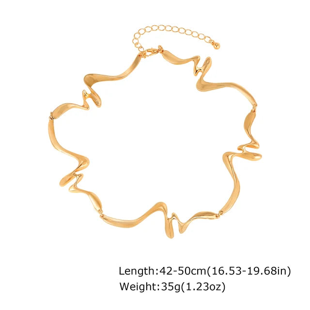 Punk Wave Adjustable Open Cuff Bangle Bracelet for Women