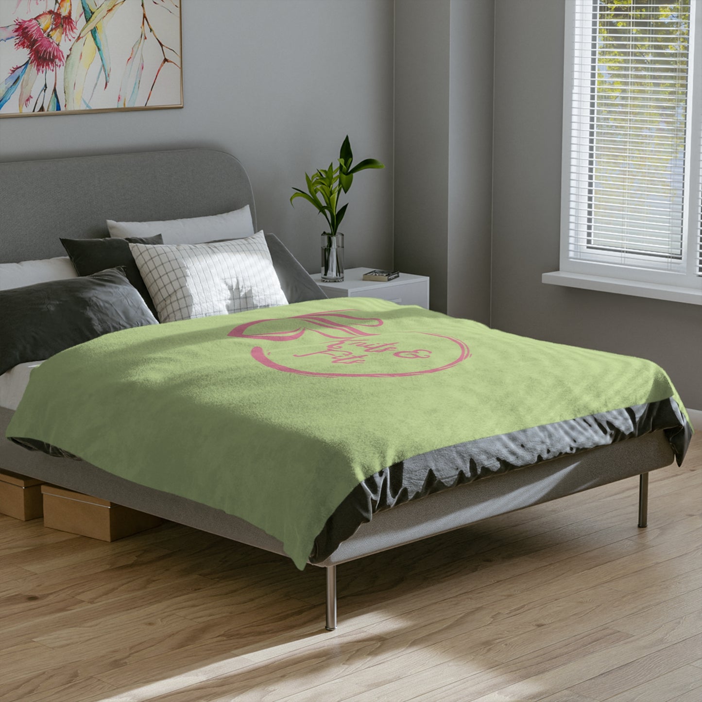 Knits & Fits Velveteen Microfiber Blanket