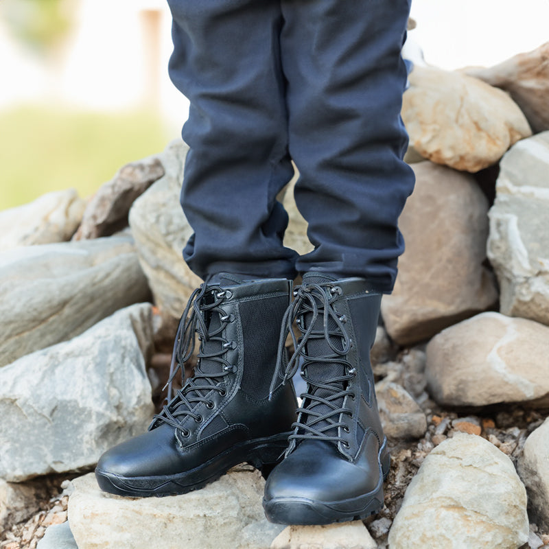 2.0 Genuine Leather Military Combat Boots Men