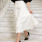 Floral Embellished Midi Skirt Elegant Women's Fashion