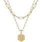 Beautiful Gold Layered Initial Necklace Personalized A-Z Jewelry