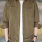 Men's Plus Size Button Up Long Sleeve Shirt