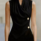 Draped Asymmetrical Tank Top