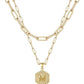 Beautiful Gold Layered Initial Necklace Personalized A-Z Jewelry