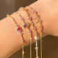 Cute Zircon Butterfly Love Bracelet Women's Fashion Jewelry Gift