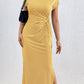 Striped Tie Waist Midi Dress Casual Women's Fashion