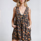 Vintage Bloom Denim Romper for Casual Everyday Style