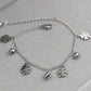 Titanium Steel Flower Bell Anklet Gold Rose Gold Jewelry