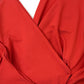 Halter Neck Twist Front Mini Dress