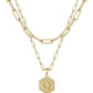 Beautiful Gold Layered Initial Necklace Personalized A-Z Jewelry