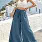 Wide Leg Drawstring Pants for Comfortable Casual Everyday Wear