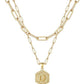 Beautiful Gold Layered Initial Necklace Personalized A-Z Jewelry