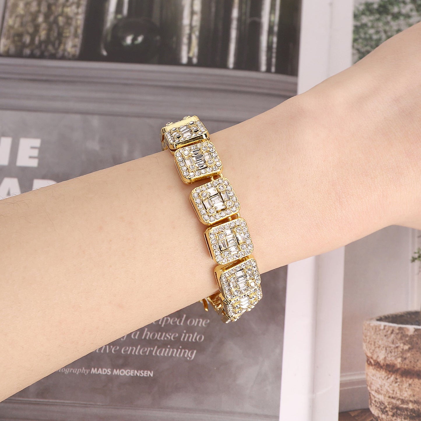 13mm Cuban Link Chain Necklace Bracelet Hip-Hop Jewelry
