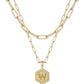 Beautiful Gold Layered Initial Necklace Personalized A-Z Jewelry