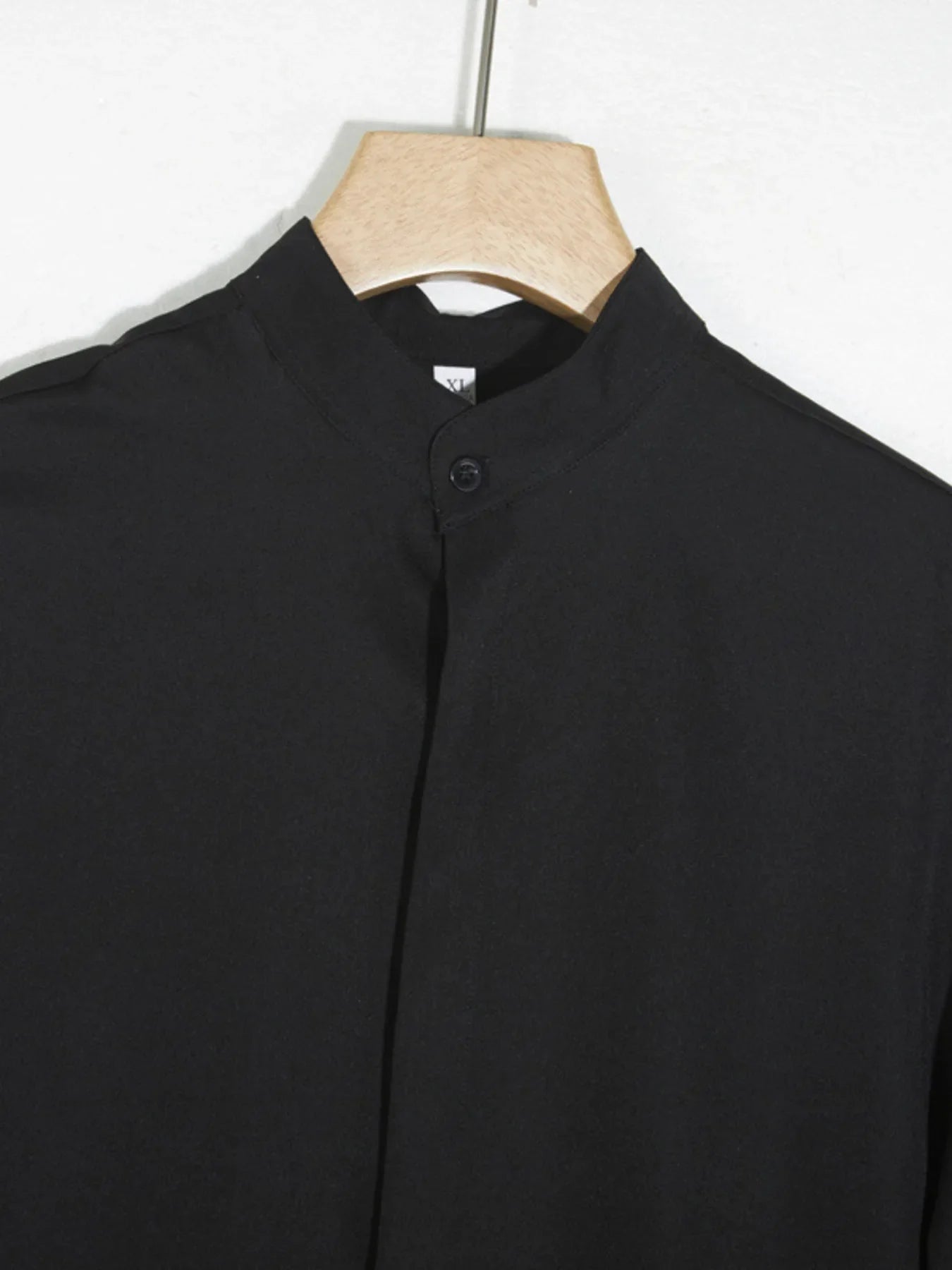 Men's Plus Size Solid Collar Half Sleeve Shirt