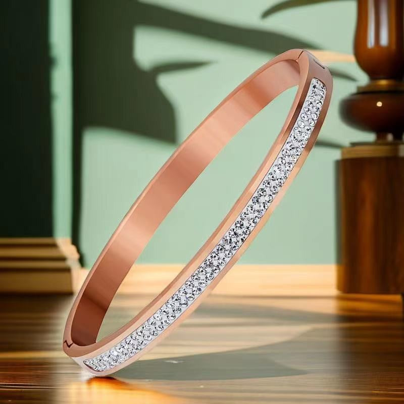 Women's Titanium Steel Bracelet with Non-Fading Buckle Jewelry