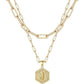 Beautiful Gold Layered Initial Necklace Personalized A-Z Jewelry