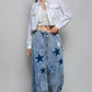 Eyelet Textured Cotton Cropped Button Front Jacket