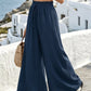 Wide Leg Drawstring Pants for Comfortable Casual Everyday Wear