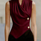 Draped Asymmetrical Tank Top