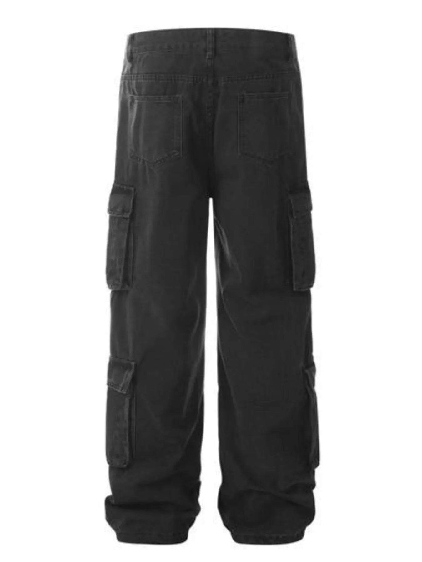 Men's Multi-Pocket Cargo Jeans for Casual Utility Style