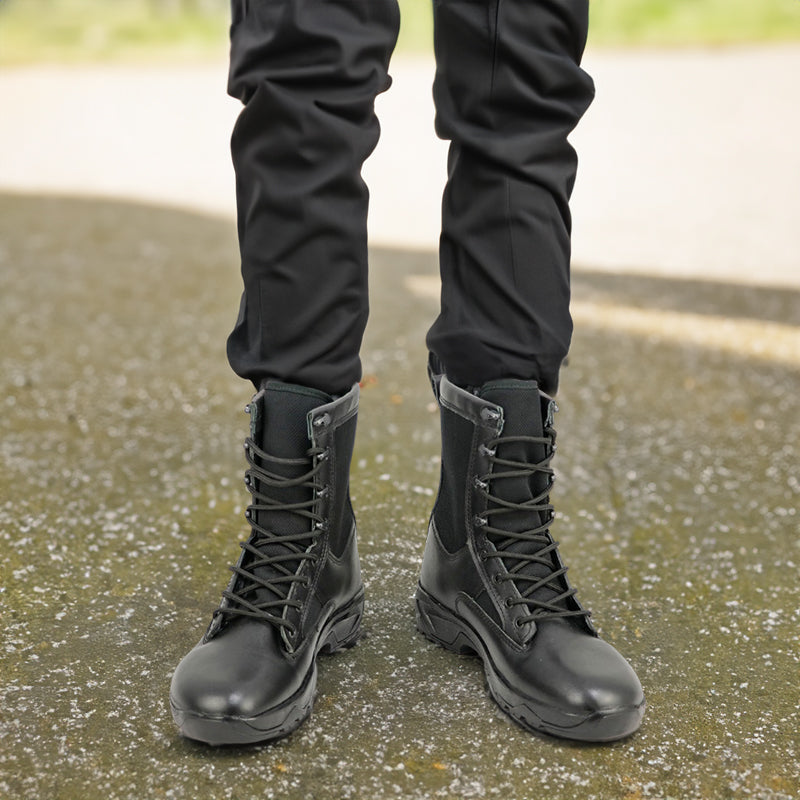2.0 Genuine Leather Military Combat Boots Men