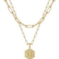 Beautiful Gold Layered Initial Necklace Personalized A-Z Jewelry
