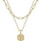 Beautiful Gold Layered Initial Necklace Personalized A-Z Jewelry