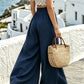 Wide Leg Drawstring Pants for Comfortable Casual Everyday Wear