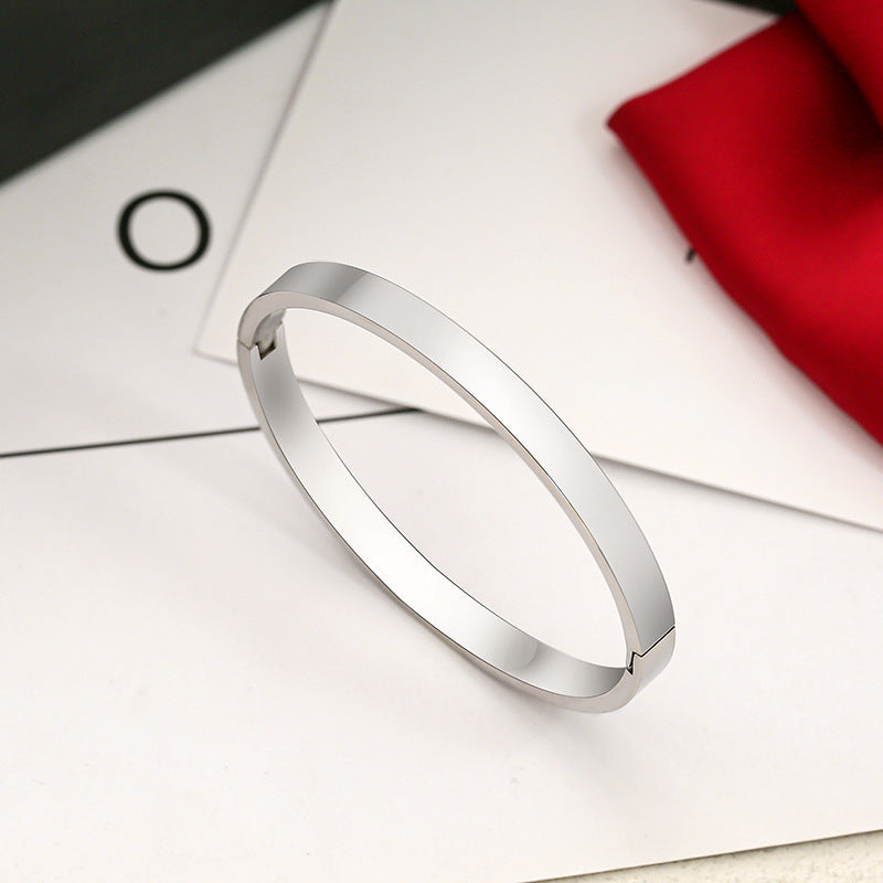 Women's Titanium Steel Bracelet with Non-Fading Buckle Jewelry