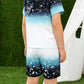 Children's Ombre Splash Print Tee and Shorts Set