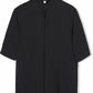 Men's Plus Size Solid Collar Half Sleeve Shirt