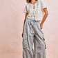 BiBi Front Bow Tie Detail Pointelle Knit Top