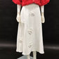 Floral Embellished Midi Skirt Elegant Women's Fashion