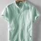 Men's Plus Size Short Sleeve Button Detail Shirt