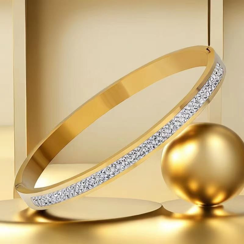 Women's Titanium Steel Bracelet with Non-Fading Buckle Jewelry