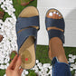 Women's Platform Velcro Beach Sandals Open Toe Summer Comfort
