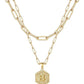 Beautiful Gold Layered Initial Necklace Personalized A-Z Jewelry