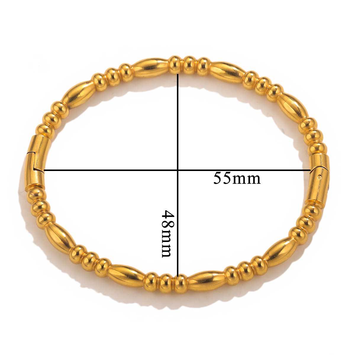 Fashion Bamboo Titanium Steel Bracelet Retro Stainless Steel Jewelry