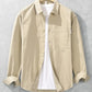 Men's Plus Size Button Up Long Sleeve Shirt