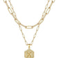 Beautiful Gold Layered Initial Necklace Personalized A-Z Jewelry