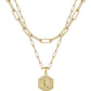 Beautiful Gold Layered Initial Necklace Personalized A-Z Jewelry