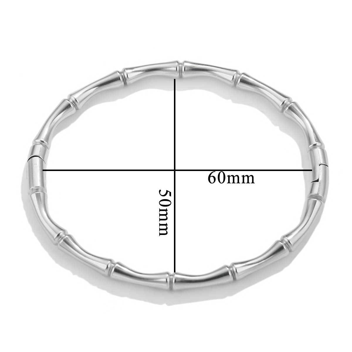 Fashion Bamboo Titanium Steel Bracelet Retro Stainless Steel Jewelry
