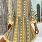 Printed V-Neck A-Line Dress for Everyday Casual Wear