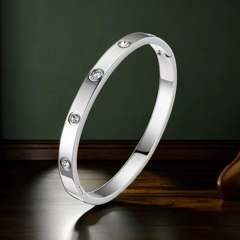 Women's Titanium Steel Bracelet with Non-Fading Buckle Jewelry