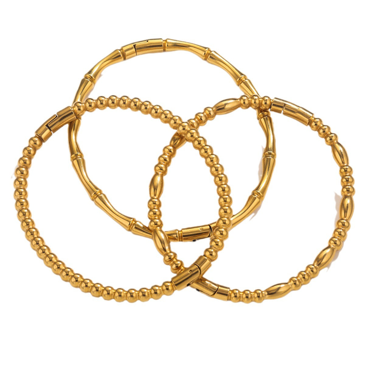 Fashion Bamboo Titanium Steel Bracelet Retro Stainless Steel Jewelry
