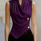 Draped Asymmetrical Tank Top