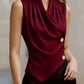 Draped Asymmetrical Tank Top
