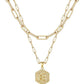 Beautiful Gold Layered Initial Necklace Personalized A-Z Jewelry