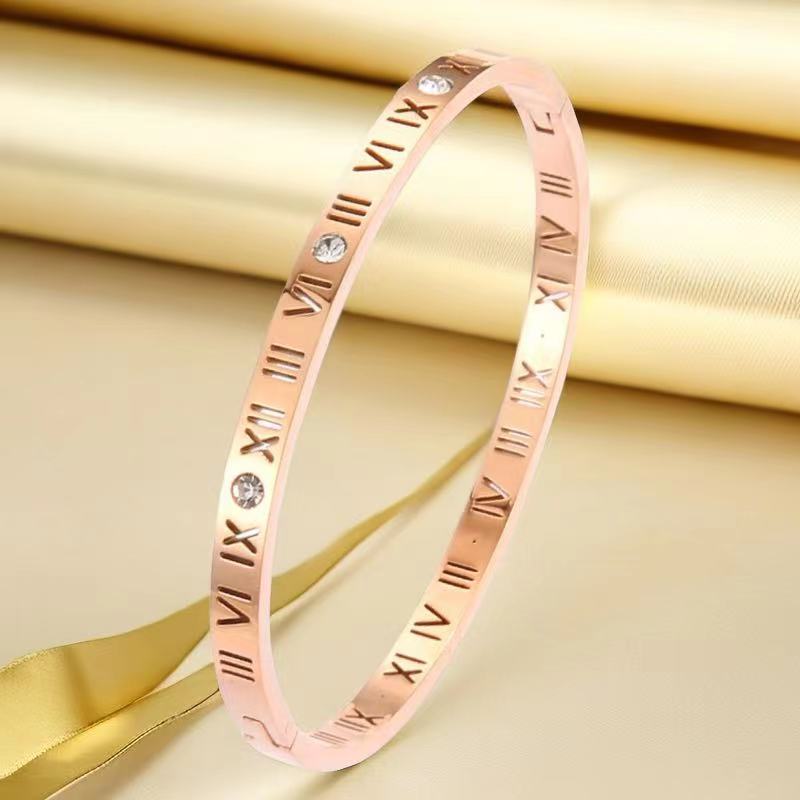 Women's Titanium Steel Bracelet with Non-Fading Buckle Jewelry